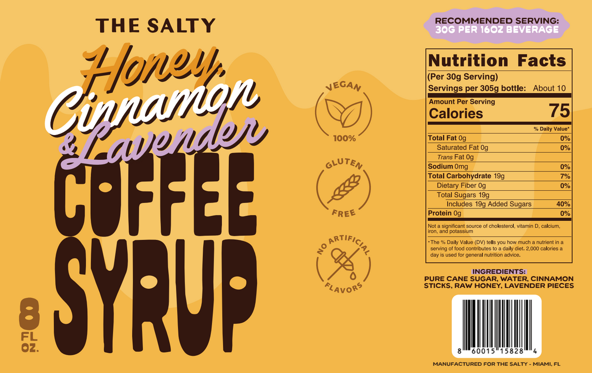 Honey Cinnamon Lavender Coffee Syrup